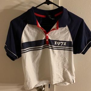 Vintage Inspired Cropped Polo